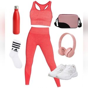 💎Victoria Secret Pink Nation Seamless Legging 2 PC Set💎